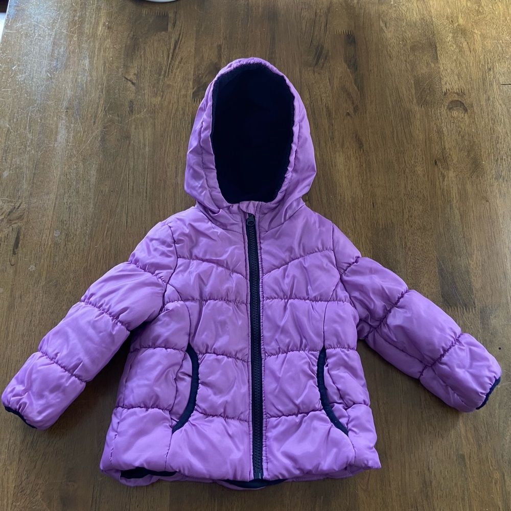 OshKosh B'gosh Purple Puffer Snow Coat 24M